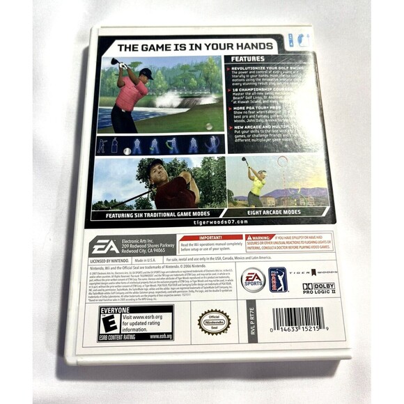 Tiger Woods PGA Tour 07 (Nintendo Wii, 2007) Complete with Manual Tested - Picture 2 of 9